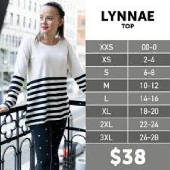 LulaRoe Lynnae Long Sleeve Ribbed Top - Picture 5 of 5